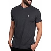 INTO THE AM Men's T-Shirts Soft Cotton Blend Crew Neck Tee S - 4XL Athletic Fit Plain & Logo Basic T-Shirt for Men