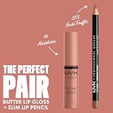NYX Butter Gloss Madeleine Lip Gloss 8ml Non-Sticky glossy finish view 4