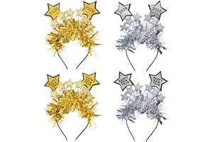 Estivaux 2026 New Year Headbands Tiara Glitter Sequins Headband Hair Accessories New Year Eve Headwear Boppers for Women