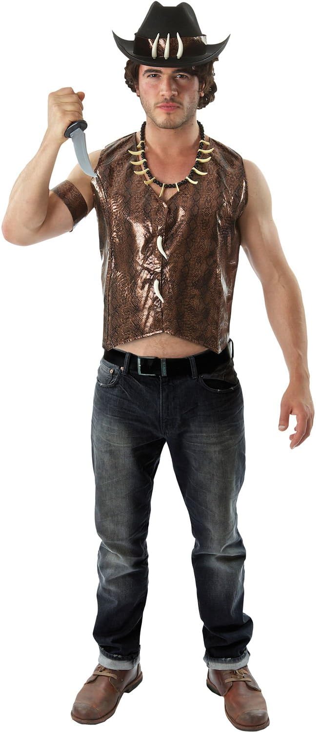 Orion Costumes Mens Crocodile Hunter Safari Bushman Character Film Fancy Dress Costume