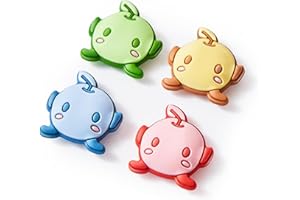 CASOSEXPLORELAB Thumb Grip Caps Compatible with Nintendo Switch, Cozy Kawaii Jostick Caps for Nintendo Switch Lite/OLED, Silicone Joycon Grips Cover Switch Accessories-4PCS Blue Green/Red Cozy Gaming Set UP(Junimo)