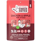 The New Primal Snack Mates, Chicken and Apple Stick - All Natural Chicken, High Protein and Low Sugar Kids Snack, Certified Paleo, Gluten Free, Lunchbox Friendly - 1 Count (Pack of 5)