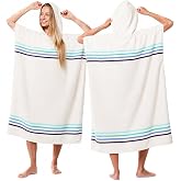 Sand Cloud Towel Poncho for Women &amp; Men - Lightweight &amp; Sand-Repellent | Poncho Shirt with Oversized Hood &amp; Side Pockets for Post Shower &amp; Post Surf - Made with Organic Turkish Cotton