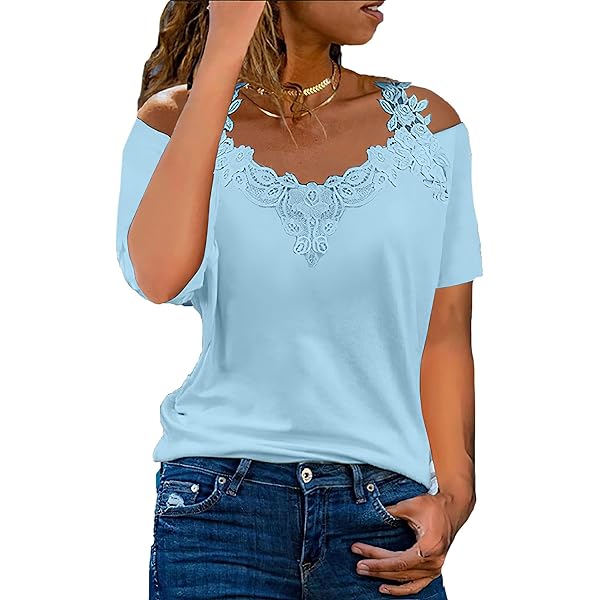 Michael Stars Women's Tati V-Neck Power Shoulder Top, White at