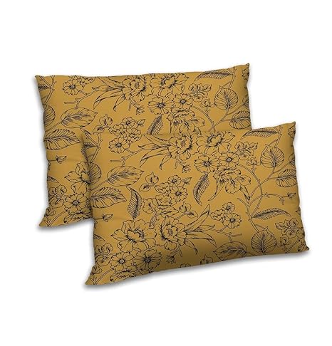 Buy Radanya Floral Printed Pillow Cover With Filler Set Of 2 Pale