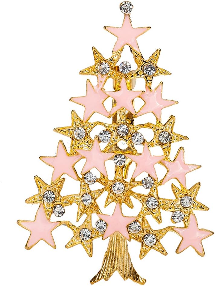 Demiawaking Flashing Christmas Tree Brooch Badge Xmas gift for Merry Christams (#6)