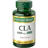 Nature's Bounty Tonalin Pills and Dietary Supplement, 1000mg, 50 Softgels | Diet and Body Support