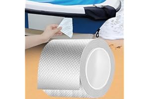 KAIYUER Butyl Tape Waterproof Tape,Tape,Aluminum Foil Tape Butyl Sealant Tape for RV Awning Repair, Window, Silicone, Boat and Pipe Sealing, Glass & EDPM Rubber Roof Patching, Silver,4 Inchx16.4 Feet