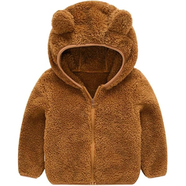 Chaqueta Con Capucha De Forro Polar Para Bebés Niños Y Niñas Con