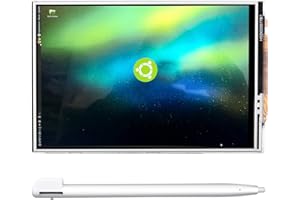 kuman 3.5 Inch Touch Screen TFT LCD Display SPI with Touch Pen for Raspberry Pi 3B+/ Pi 2B, Pi Zero W, Pi A/B