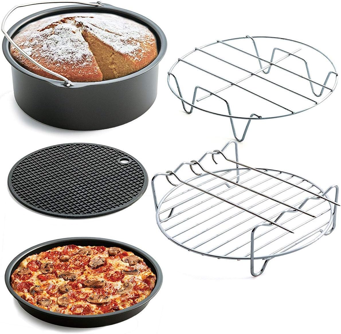 KitchCater Accesorios de Freidora de Aire - 5 Piezas Accesorios ...