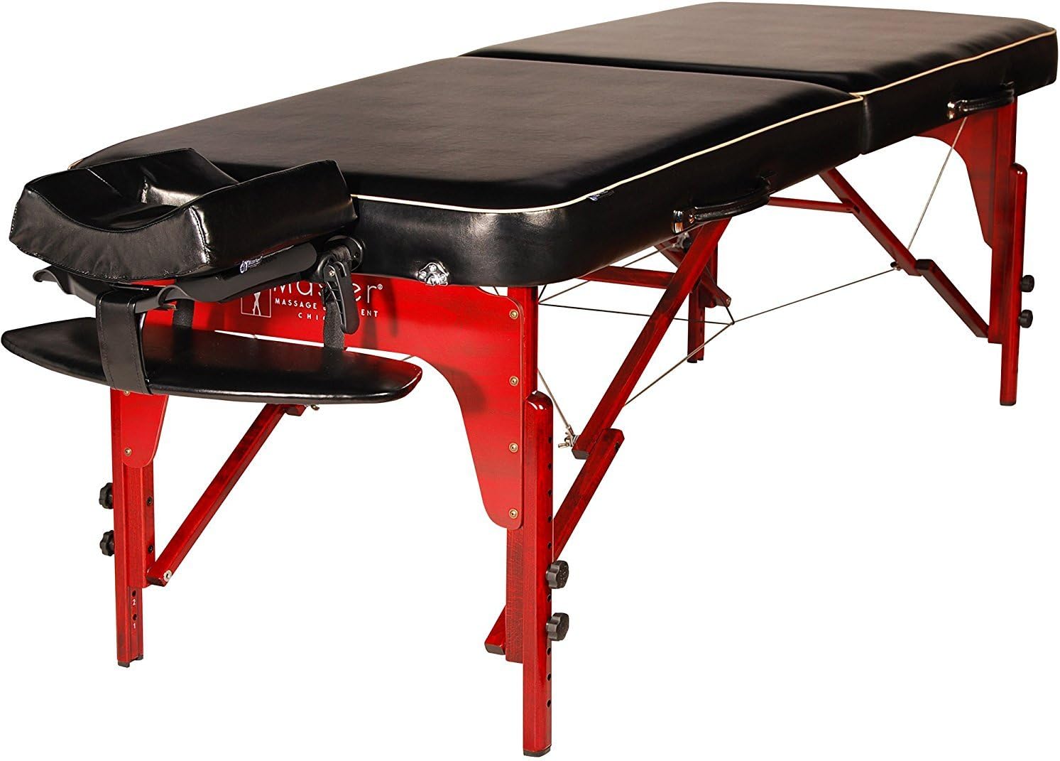 Master Massage 71cm Wide Monroe Portable Massage Table W/Carry Bag, Oil Proof Italy PU, Reiki Panel - Image 3