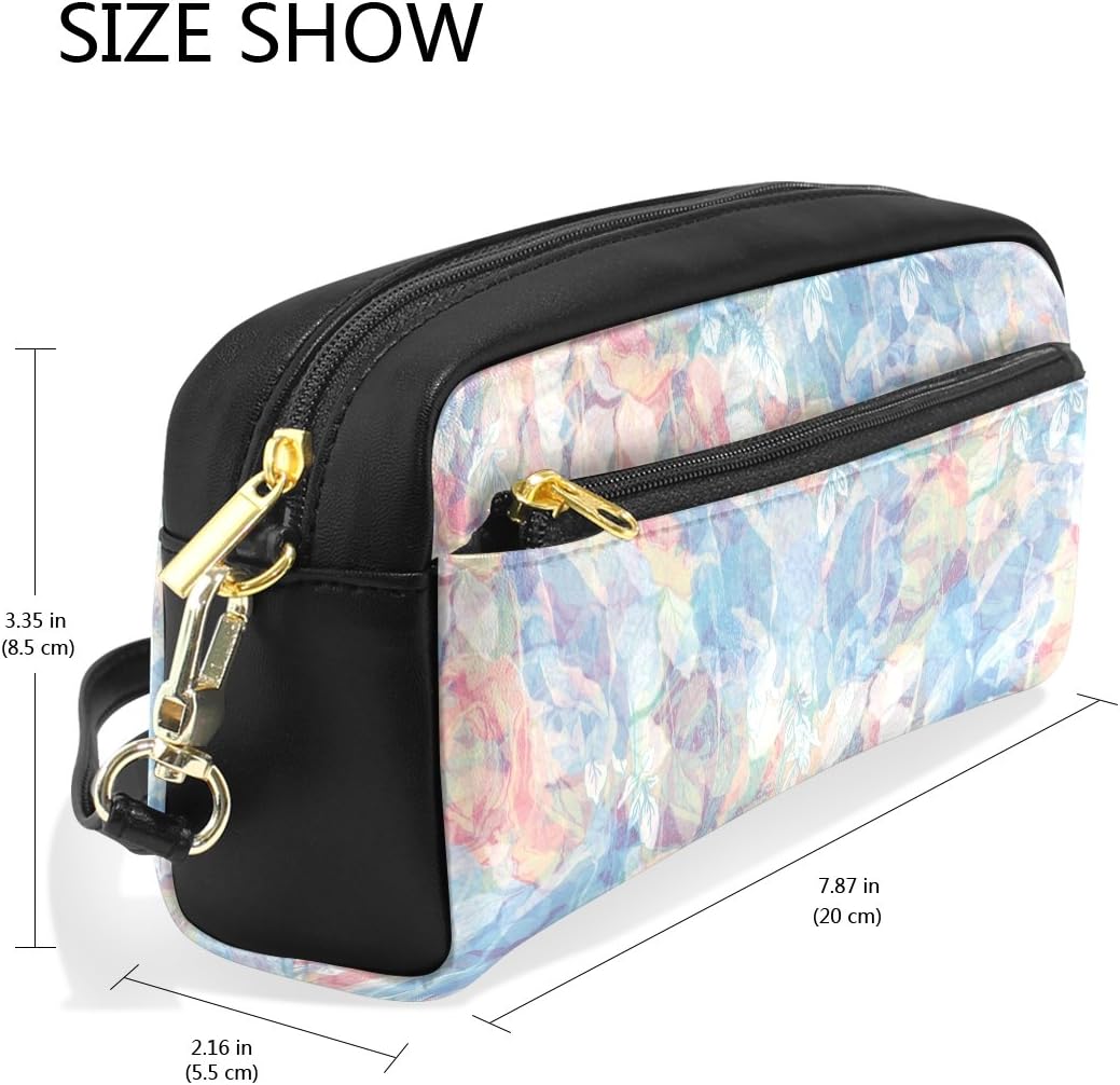 Amazon Mikyu ミクョ ペンケース おしゃれ 高校生 筆箱 大容量 かわいい ポーチ 化粧ポーチ 中学生 女子 多機能 Puレザー ペンポーチ 文房具 収納ケース 小物入れ 軽量 旅行 出張 プレゼント ペンケース 文房具 オフィス用品