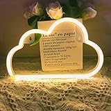 QiaoFei Neon Light,LED Cloud Sign Shaped Decor Light,Wall Decor for Chistmas,Birthday Party,Kids Room, Living Room, Wedding P