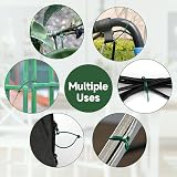 KINGLAKE 100 Pcs 200x2.5mm Self-Locking Garden Cable Ties Green Nylon view 6