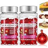 Ginaday Hair Treatment Serum Capsule, Moisturizing & Strengthening Silky Hair Vitamin Serum Oil, Hair Serum for Frizzy and Damaged Hair. (2 bottle)