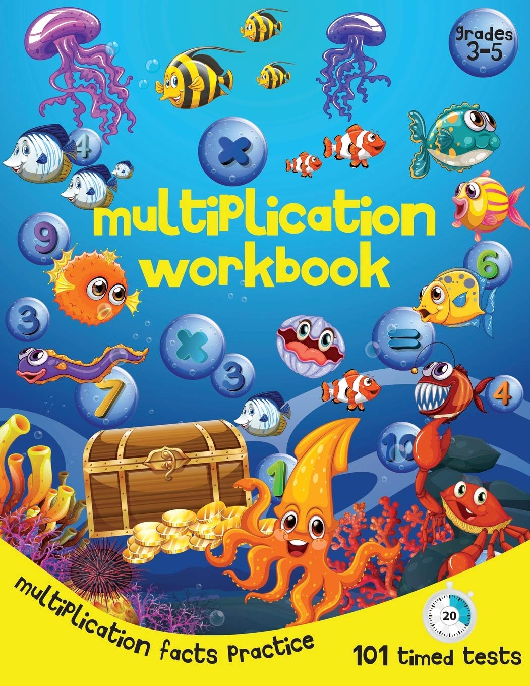 multiplication workbook 101 multiplication timed tests multiplication worksheets for 3rd 4th 5th grades elementary math ages 8 11 numbers 0 12 answer key included book tection learning 9798681285724 amazon com books