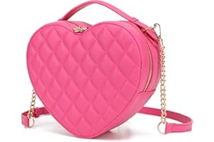 lola mae Heart Shape Satchel Crossbody Purse for women Zip Around Shoulder Bag