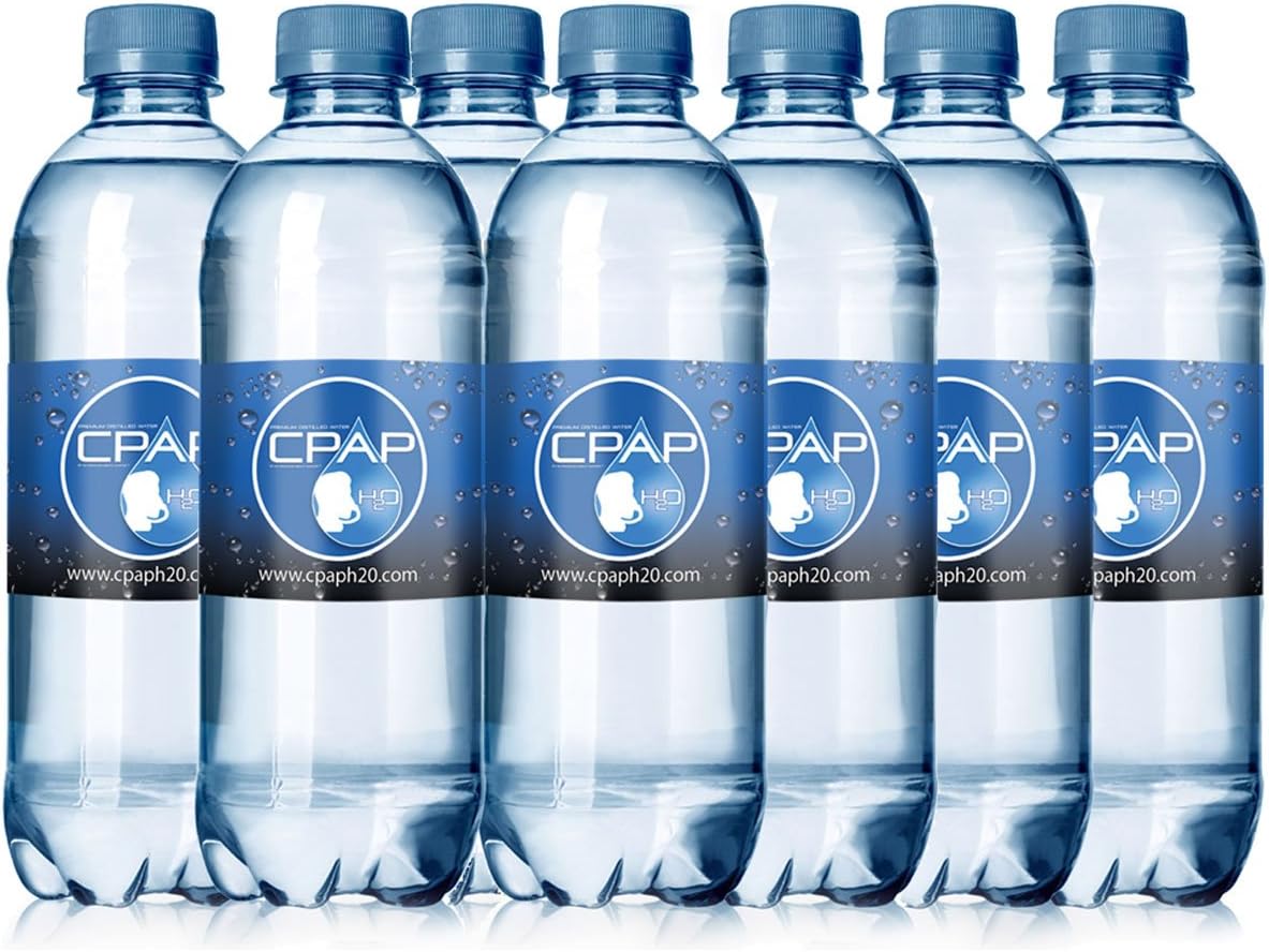 16.9 oz CPAP H20 Premium Distilled Water (8-Bottle Pack) 16 Days Supply …