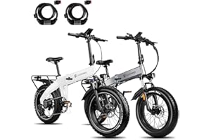 Luckeep Folding Electric Bike for Adults 1500W Peak Motor,30/28MPH 60 Miles,720WH Battery 20" x 4.0" Fat Tire Foldable Ebike Commute with NFC/Anti-Theft/Hydraulic Brakes,UL Certified Electric Bicycle