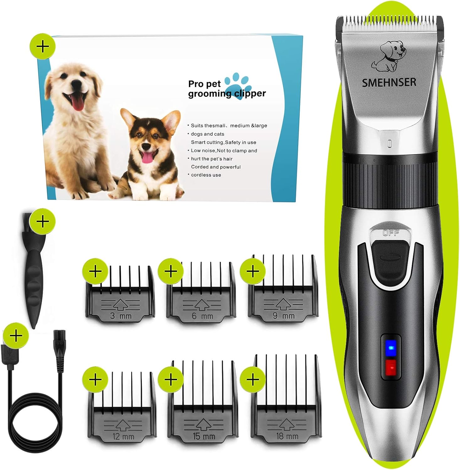 dog clippers for long thick hair