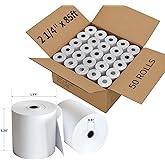2 1/4'' x 85' Thermal Receipt Paper 50 Rolls, PAPRMA POS Paper Cash Register Paper Rolls, Thermal Paper for Square Terminal Credit Card Machine Verifone VX510 VX570 FD50 T4220
