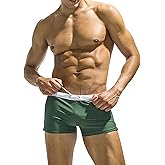 COOFANDY Men's Square Leg Swim Briefs Tight Swim Trunks Swimsuit Athletic Bathing Suit Swimwear with Liner