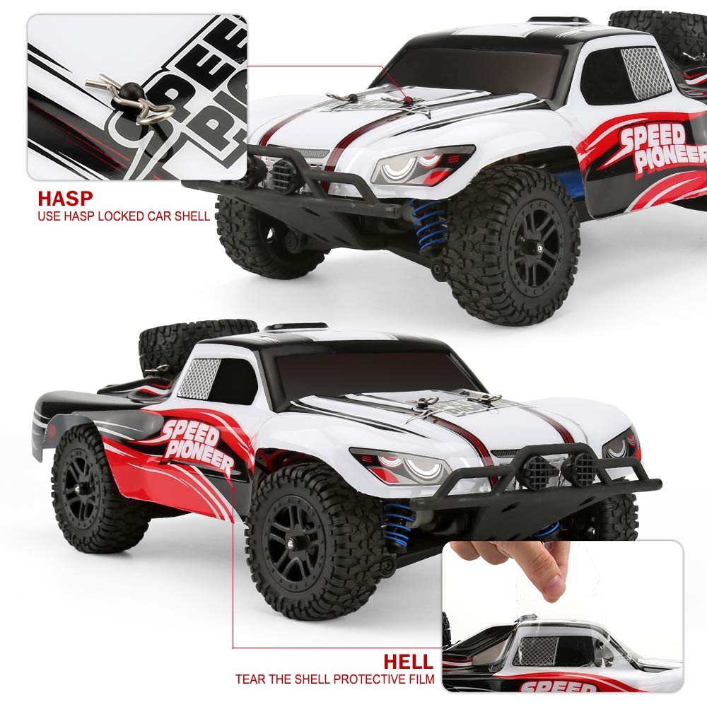 FUNTECH RC Car High Speed Remote Control Car 1/18 Scale 2.4 Ghz Radio