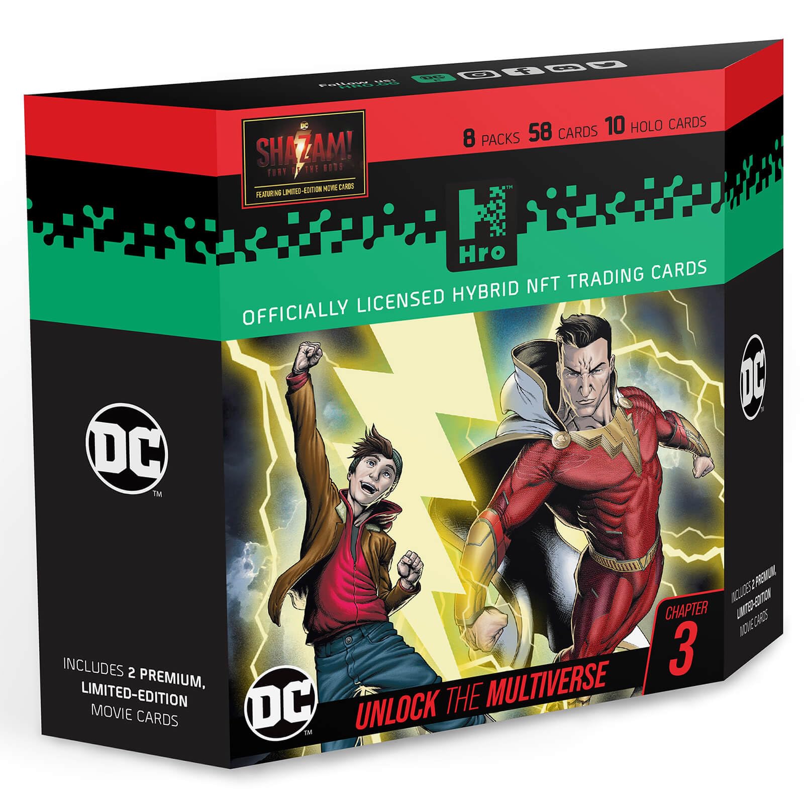DC HRO Hybrid Trading Card: Chapter 3 8 - Pack Premium Starter Box