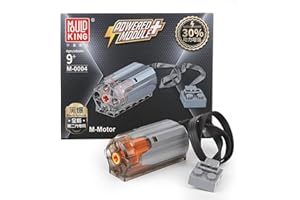 MOULD KING M0004 M Motor, Power Function Motor for Electric Toy, Motorized Building Blocks Kit, Compatible with Technology, Remote Controlled Building Set