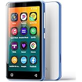 MP3 Player with Bluetooth and WiFi,MP3 Player with Spotify,Spotify Kids,Audible,Pandora,Amazon Music,4" Music Player MP4 Up to 1TB(80GB,Blue_White)