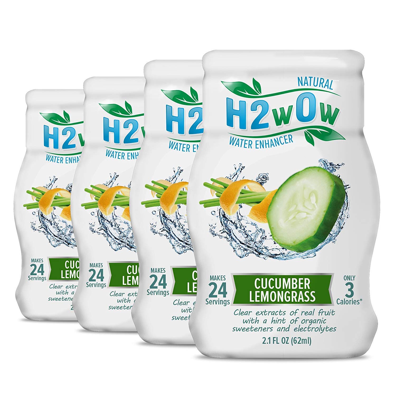 H2wOw Water Enhancer Drops ORGANIC & Natural Extracts of Real Fruit