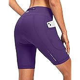 Bikewa Women's 4D Padded Bike Shorts Cycling Riding Road Biking Bicycle Cycle Shorts for Women Zipper Pockets