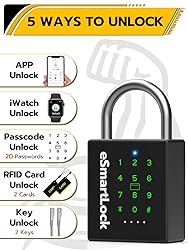 Pothunder Heavy Duty Smart Padlock, Outdoor Padlock