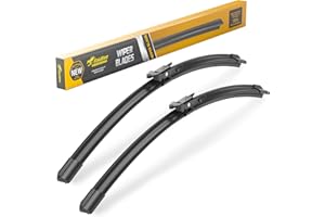 Raidbee® 26"+26" Windshield Wiper Blades Automotive Replacement for Ford Fusion 2013 2014 2015 2016 2017 2018 2019 2020 – Genuine OEM Quality (Set of 2) Pinch Tab