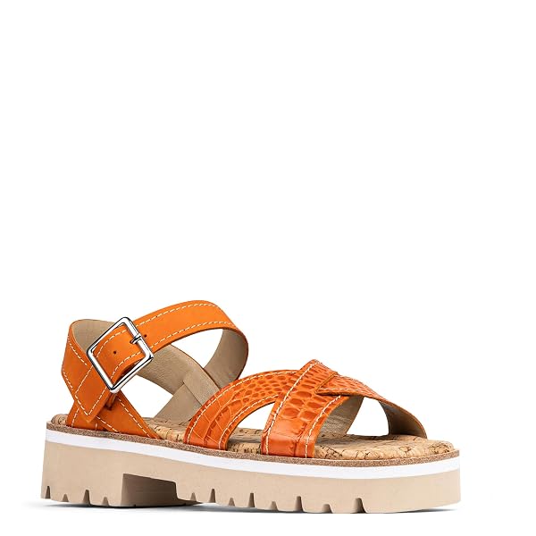 DONALD PLINER WOMEN’S LUG SOLE SLINGBACK SANDAL, SADDLE