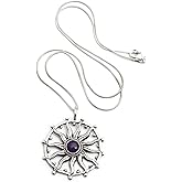 NOVICA Artisan Handmade Amethyst Pendant Necklace Unique Silver Sterling Purple Indonesia Birthstone 'Sun Spirit'