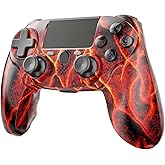 citnh Wireless Controller for PS4,compatible with ps4/slim/pro and windows pc 6-Axis Gyro/Multi Touch Pad/3.5mm Audio Jack/800mAh Battery and Speaker (red)
