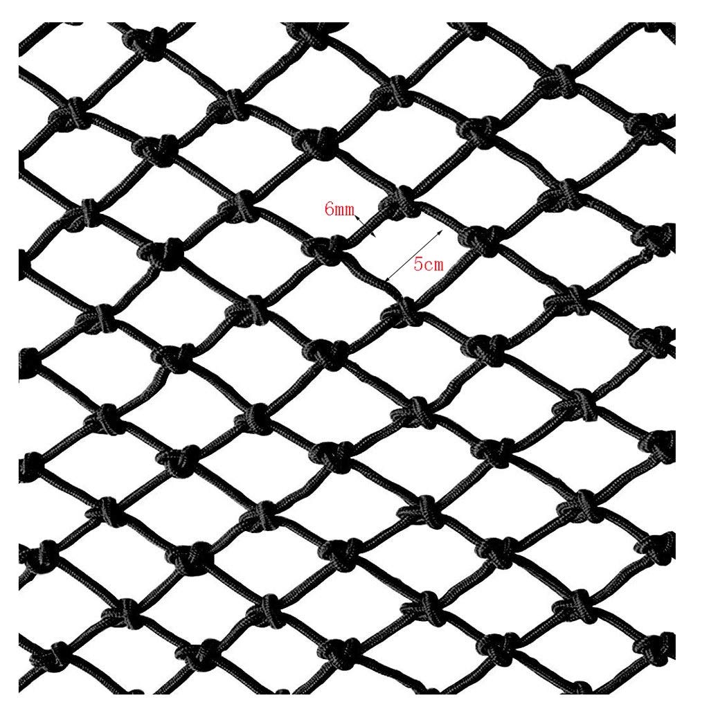 ZHANGYUQI Kids Balcony Plant Climbing Protection Net, Black Nylon Net, 2x5m