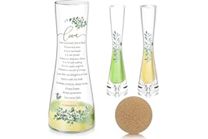 Cinrobiye Unity Sand for Wedding Ceremony Set Wedding Sand Ceremony Kit with Glass Vase Cork Stopper for Unity Ceremony Ideas