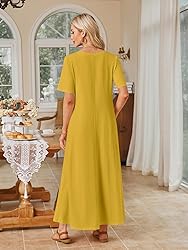 MEROKEETY Women's 2025 Spring Summer Casual Maxi