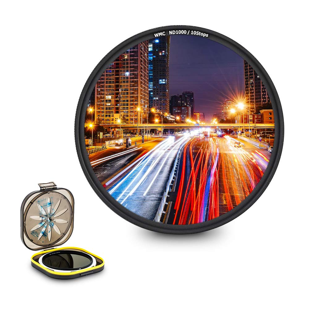 JJC 55mm ND1000 10-Stop Neutral Density ND Filter for Sony FE 28-70mm F3.5-5.6 E 18-135mm F3.5-5.6 FE 35mm F1.8 Lens and Other Lenses with 55mm Filter Thread, with Moistureproof Filter Case