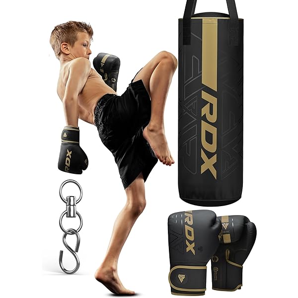 2-in-1 KARA RDX Angled Heavy Boxing Bag With Hanging Chain