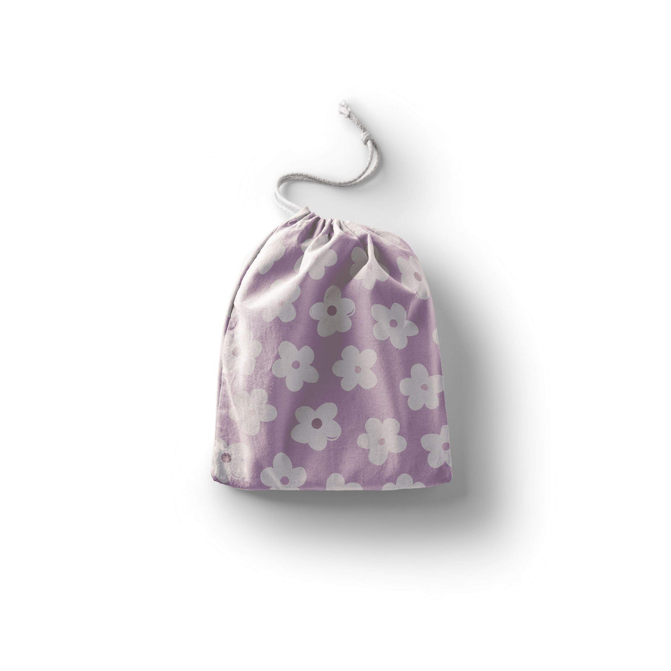 Bonamaison Printed Cotton Produce Bag with Drawstring, Reusable Grocery Bag, Biodegradable Eco-Friendly Bags, Travel Pouch, Sachet Bags, Shopping Bag, Eco Friendly, Foldable, Size: 30x40 Cm