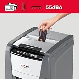 Rexel Optimum Auto Feed 100 Sheet Shredder P-4 Security Black 34 L Bin view 3
