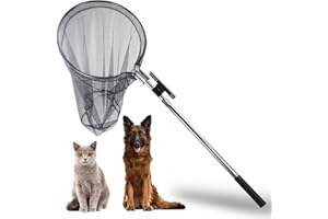 SMARKEY Animal Catcher Net Poultry Catching Trap Tool for Dog, Chicken, Feral Cat, Duck, Goose, Bird, Skunk, Bat, Fox, Raccoon, Guinea Fowl, Pigeon, Tuna, Monkey and Small Animals