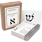 CARDDIA | Biblical Hebrew Alphabet Educational Flashcards | Includes Consonants, Vowels, Dagesh, and Final Forms