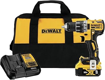 DEWALT 1555V MAX* XR Cordless Drill, 155/155-Inch (DCD1555P155)