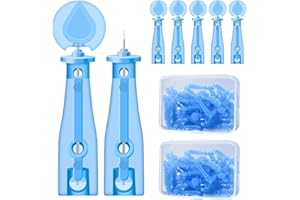 100 PCS Disposable Pimple Needles with Dot Acne Stickers, Blackhead Blemish Remover with Box, Sterile Needles for Pimples for