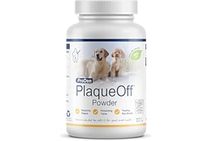 ProDen PlaqueOff Powder for Pets - Cat & Dog Breath Freshener - Plaque & Tartar Remover for Pet Oral Care - 60g